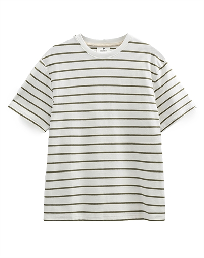 Anerkjendt - AKVillads Structure Stripe T-Shirt - Tofu